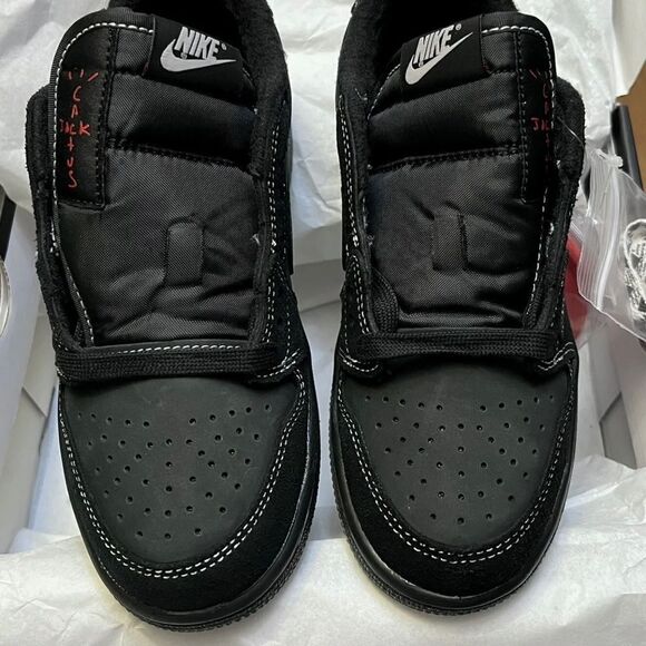 Nike Air Jordan 1 Retro Low Black Phantom Travis Scott  DO5442-001 PreSchool 11C - Picture 3 of 16